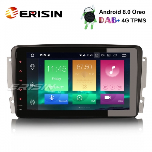 Erisin ES7489C 8" Android 8.0 Car Stereo GPS DAB+ 4G Radio for Mercedes Benz W203 W209 Vito Viano