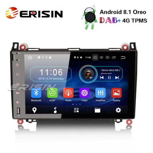Erisin ES3992B 9" Android 8.1 Car Stereo GPS DAB+BT for Mercedes A/B Class Sprinter Viano Vito Sat Nav