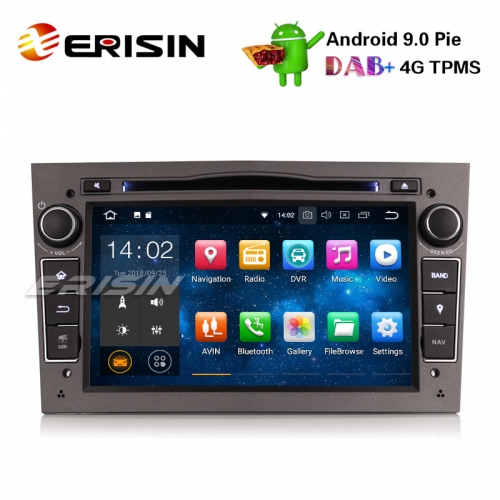 Erisin ES4860PG 7" Android 9.0 Car Stereo 4G DAB+ GPS DVR SWC for Vauxhall Opel Corsa Zafira Astra Signum Meriva
