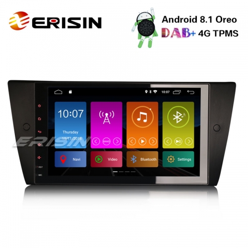 Erisin ES2890B 9" Android 8.1 Autoradio DAB+GPS Wifi 4G SWC DVB-T2 BMW 3er E90 E91 E92 E93 M3