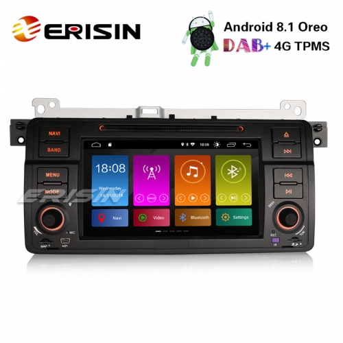 Erisin ES2846B 7" Android 8.1 BMW 3er E46 318 320 Rover 75 MG ZT Autoradio DAB+GPS CD SWC DTV Navi