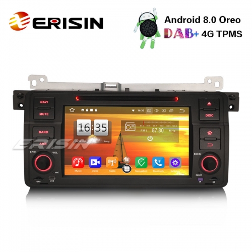 Erisin ES7546B 7" 8-Core Android 8.0 Car Stereo for BMW 3 Series E46 M3 Rover75 MG ZT GPS DAB+ Wifi CD