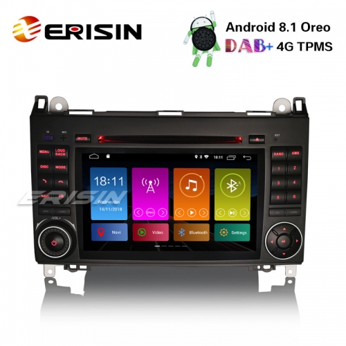 Erisin ES2872B 7" Android 8.1 Autoradio DAB+4G Car DVD GPS Navi for Mercedes A/B Klasse W169 Viano Sprinter Vito