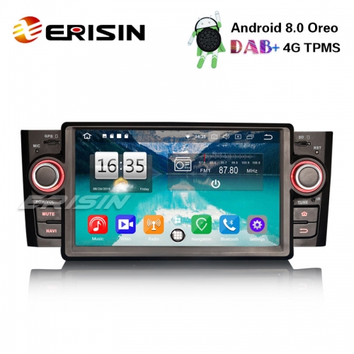 Erisin ES7523L 7" 8-core DAB+ Android 8.0 Autoradio GPS Bluetooth SWC Wifi 4G for Fiat Punto Linea