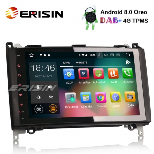 Erisin ES7801B 9" DAB+ 4G Android 8.0 Mercedes Benz A/B Class Sprinter Viano Vito Autoradio Navi SD