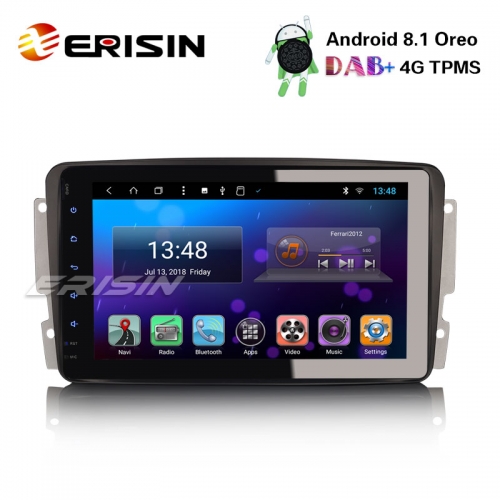 Erisin ES8289C 8" Android 8.1 Autoradio DAB+ 4G BT GPS Navi Mercedes G/C-Class CLK W209 Viano Vito