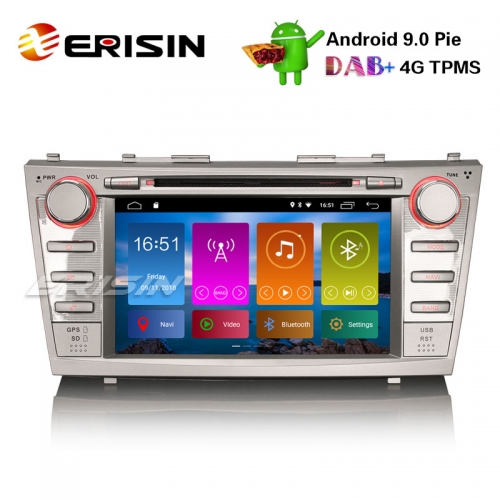 Erisin ES2968C 8" TOYOTA CAMRY/AURION Android 9.0 Autoradio DAB+ GPS Navi Wifi SWC TPMS DVB-T2
