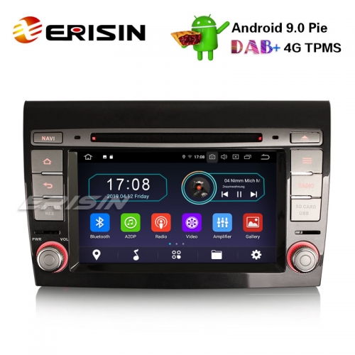 Erisin ES4971F 7" Android 9.0 Autoradio GPS DAB+ WiFi OBD2 TPMS 4G DTV CD Bluetooth for Fiat Bravo