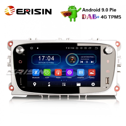 Erisin ES4909FS 7" Android 9.0 Ford Car DVD Player GPS DAB+ Radio 4G OBD Wifi TPMS System