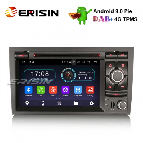 Erisin ES4974A 7" DAB+DVD BT Android 9.0 Car Stereo AUDI A4 S4 RS4 SEAT EXEO GPS Wifi Radio SatNav