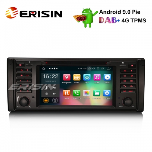 Erisin ES7939B 7" Android 9.0 Car Stereo GPS WiFi DAB+DVR OBD SatNav CD BMW 5 Series E39 E53 X5 M5