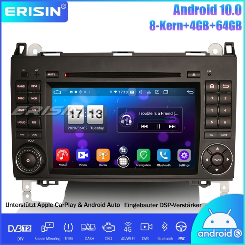 Erisin ES8702B 8-Core Android 10.0 DAB+DSP Car Stereo CarPlay OBD GPS DVD SWC For Mercedes Benz A/B Klasse Sprinter Viano Vito Crafter