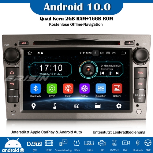 Erisin ES5960PG Android 10.0 Car Stereo GPS WiFi DAB+ TPMS DVR CarPlay OBD SWC For Vauxhall Vectra Astra Corsa C Zafira Meriva