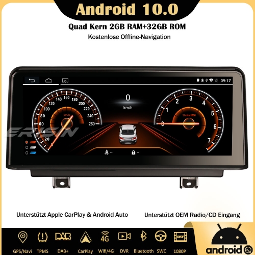 Erisin ES2630B 10.25" DAB+ Android 10.0 Car Stereo Sat Nav SWC Canbus CarPlay IPS RDS DVR 4G For BMW 3 Series F30 F31 F34 4er F32 F33 F36 M3 F80 M4 F8