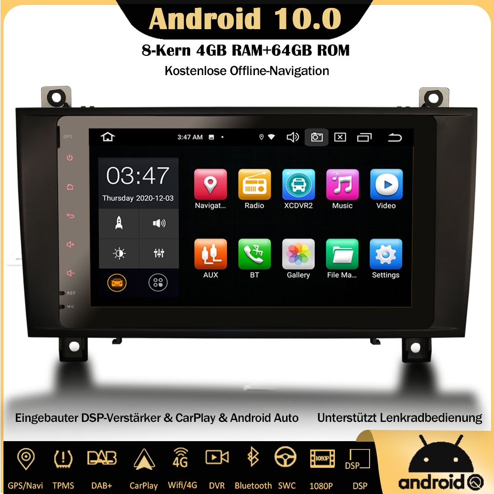 Erisin Qualcomm 9 8-Core Android 14 8GB+128GB Autoradio GPS Navigatore per VW Polo