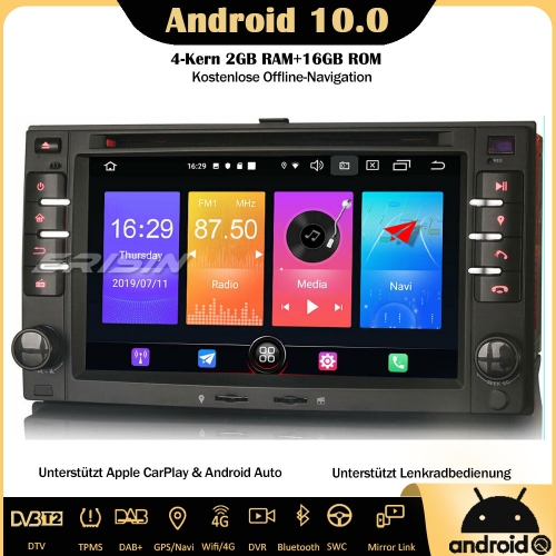 Erisin ES2732K Android 10.0 Car Stereo Head Unit GPS DAB+Wifi CarPlay DVD Navi For KIA Sorento Optima Sportage Cerato Cee'd Rio