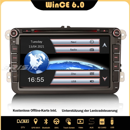 Erisin ES7285V OPS Car Stereo Sat Nav DTV SWC Bluetooth RDS USB DVD For VW Golf MK5/6 Polo Passat Tiguan Sharan T5 Leon