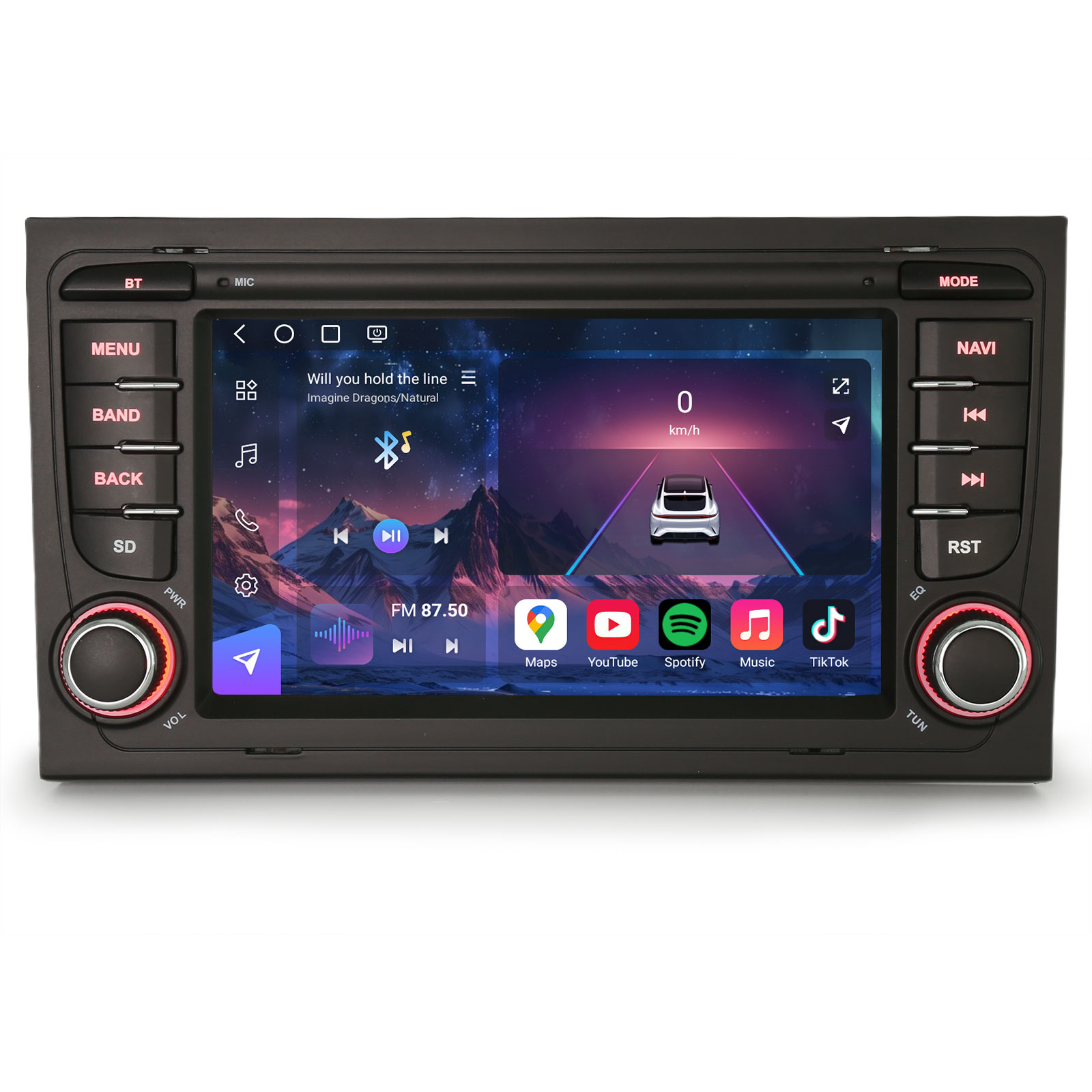 Erisin Autoradio Android 14 Per BMW X1 F48 2016-2017: Navi GPS 12,3'' 2K, 8GB RAM, Apple CarPlay Wireless